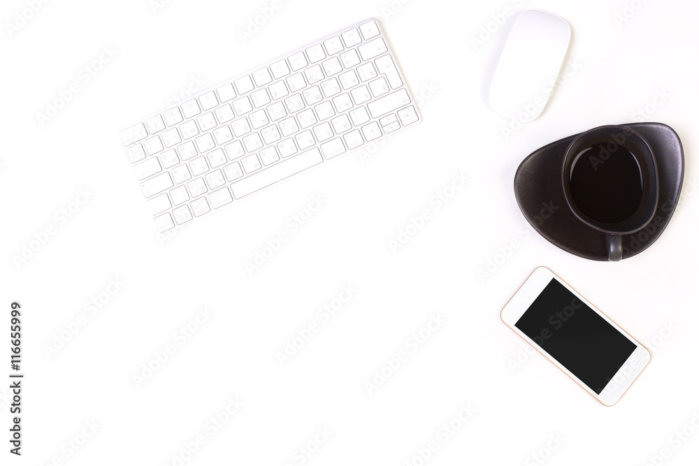 Bright office desktop