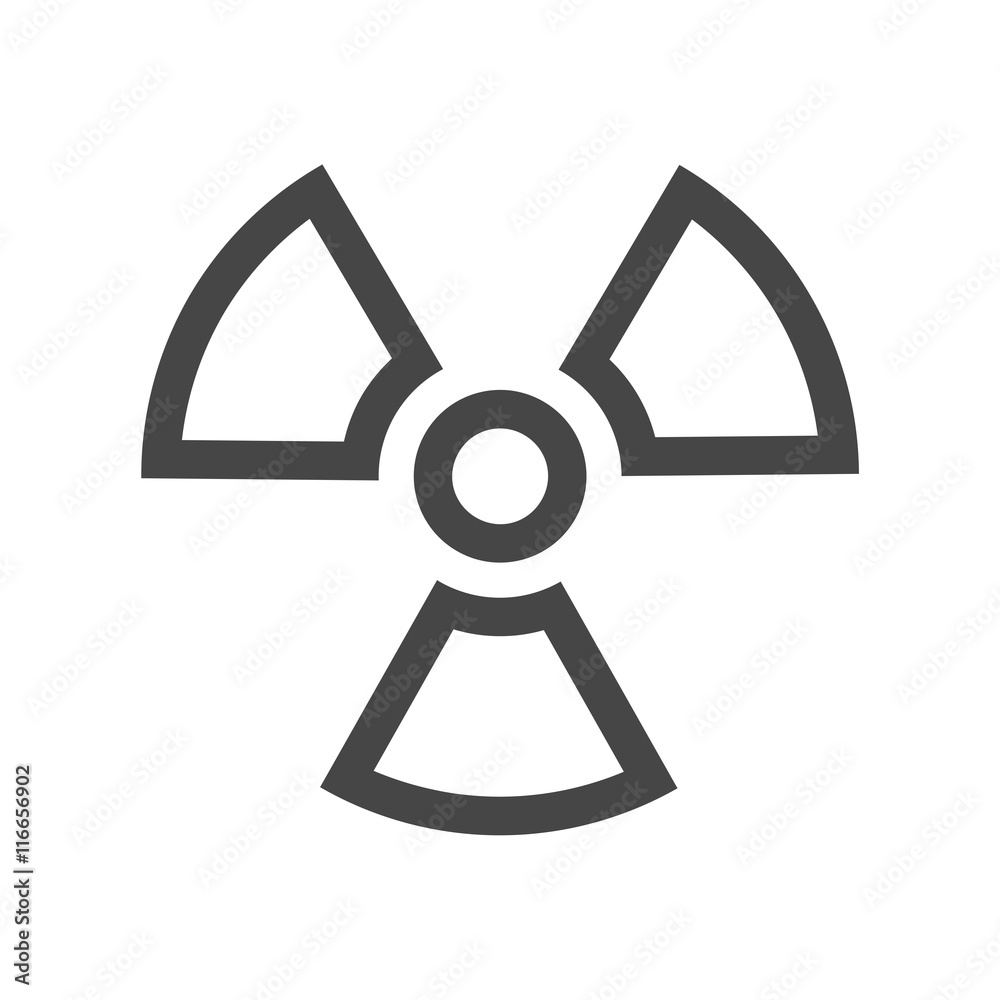 Radiation Icon Vector, Flat radiation icon Radiation Icon Vector, Flat radiation icon