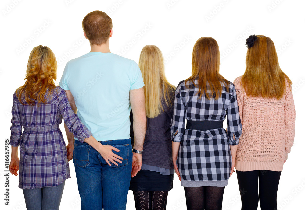 Family - rear view Family - rear view