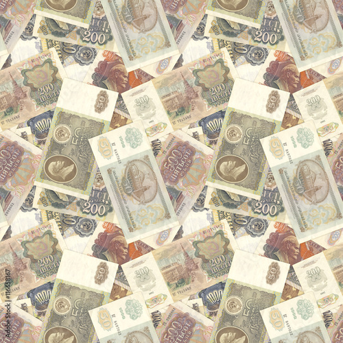 Soviet money seamless texture