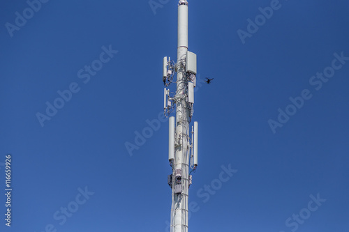 Drone 5 feet off of a cell tower