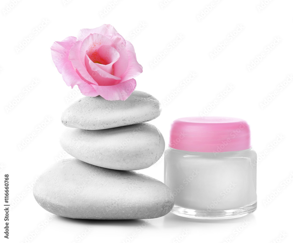 Composition of spa treatment on light background Composition of spa treatment on light background