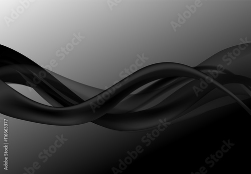 Abstract wave background black
