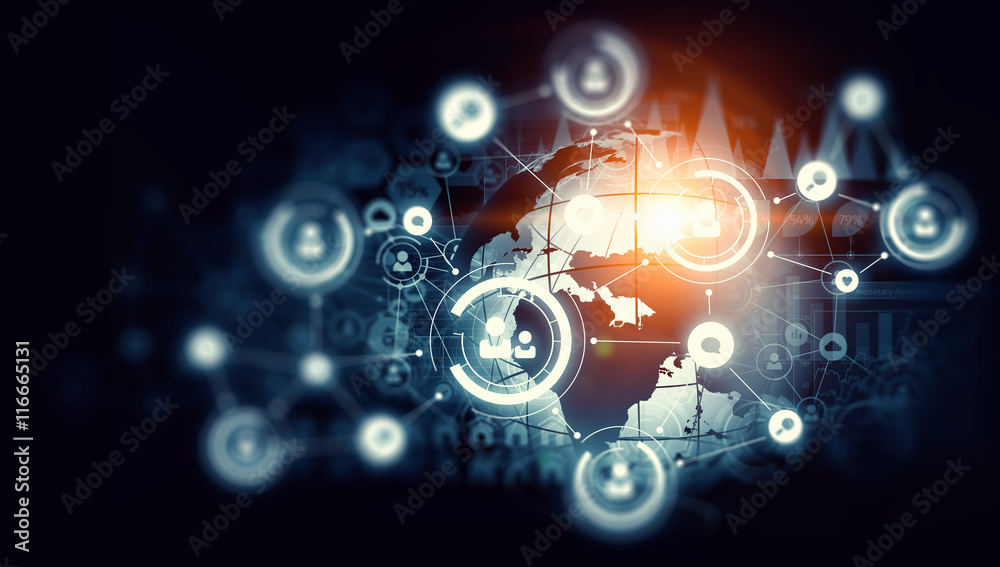 Social networking scheme . Mixed media Social networking scheme . Mixed media