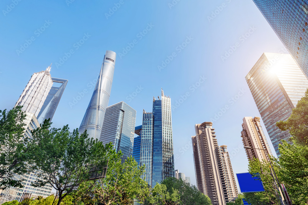 Skyscrapers in Shanghai, China Skyscrapers in Shanghai, China