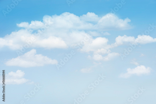 Blue sky with clouds for background  blank text