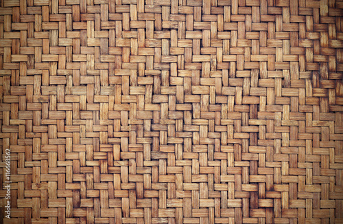 Grunge old bamboo basketry texture background
