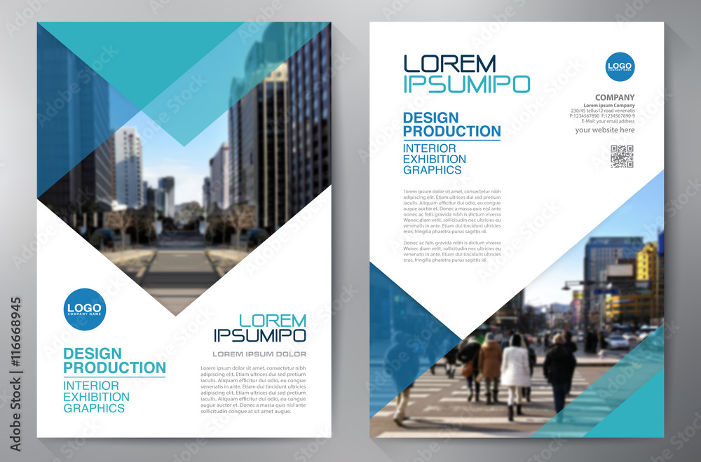 Business brochure flyer design a4 template. - obrazy, fototapety, plakaty 