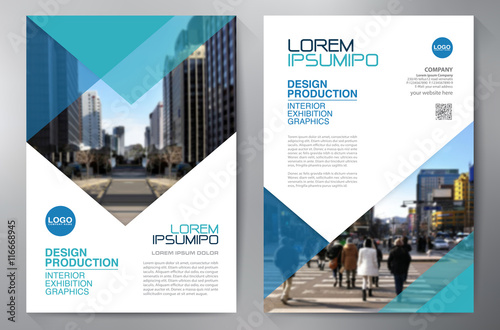 Business brochure flyer design a4 template. photo