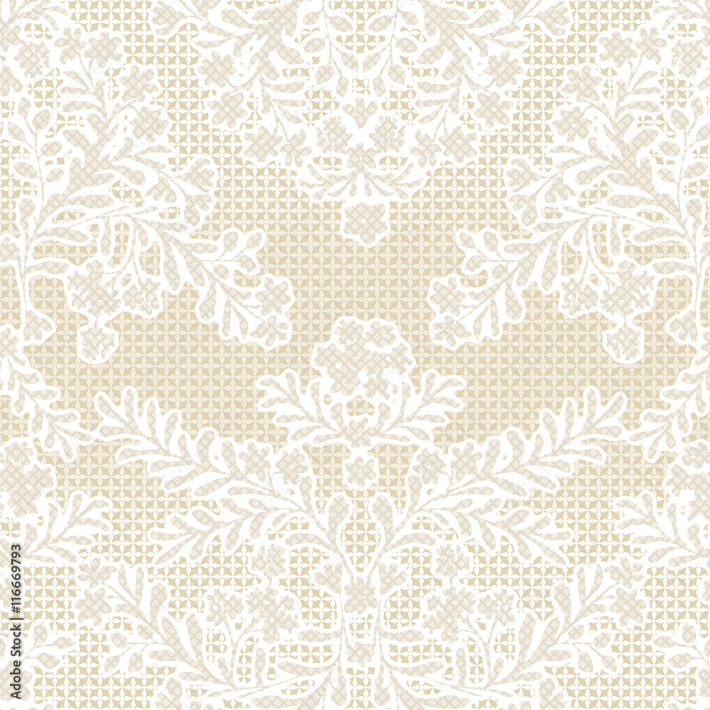 Vivid repeating floral - For easy making seamless pattern use it for filling any contours