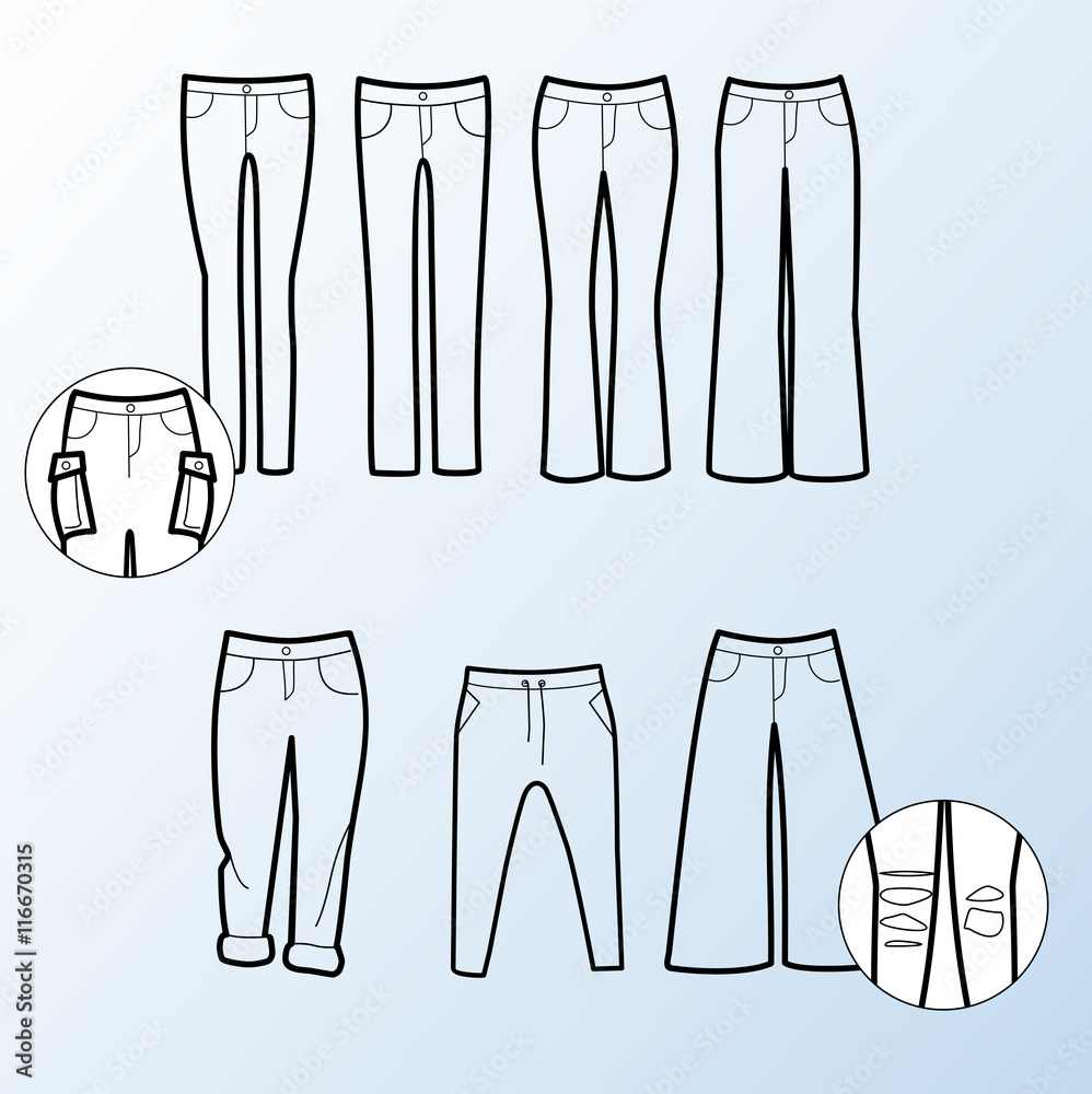 Type of pants Types of trousers Pants for women
