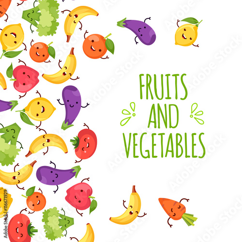 Healty food cartoon representing