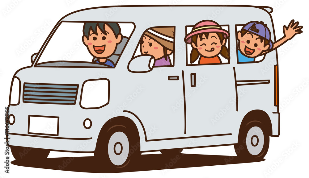 自家用車で出かけるファミリーのイメージイラスト Stock Vector Adobe Stock 自家用車で出かけるファミリーのイメージイラスト Stock Vector Adobe Stock