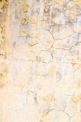 Ingelijste posters Verweerde muur Gele pleisterwand met ruwe textuur  © Mr Twister