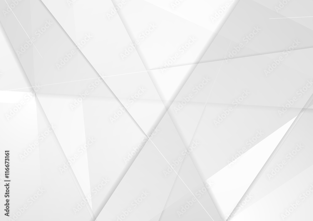 Fototapeta premium Abstract tech low poly grey background
