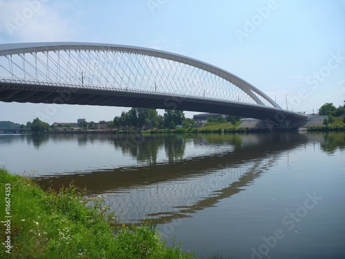 Fototapeta Naklejka Na Ścianę i Meble -  new bridge in prague troja in czech republic