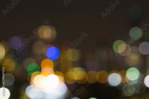 Blurred Golden Mount at night