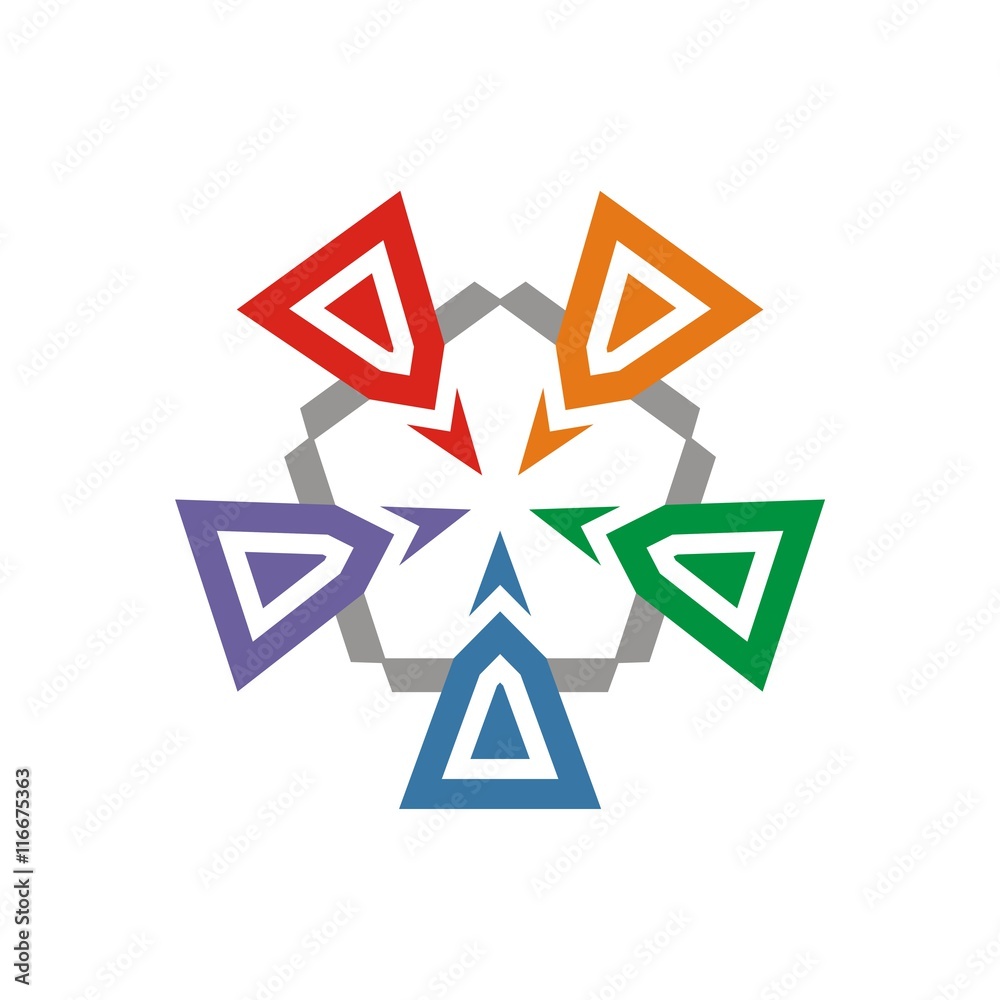 Logo abstract star symbol vector Logo abstract star symbol vector