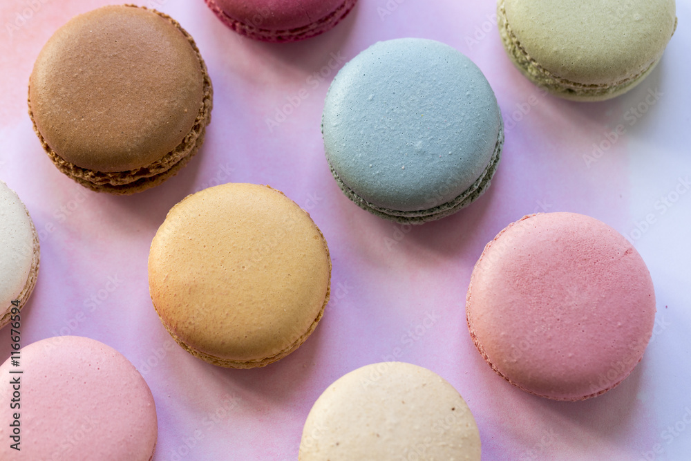 Fototapeta premium Assorted macarons