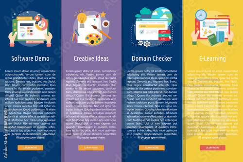 Creative Process Vertical Banner Concept