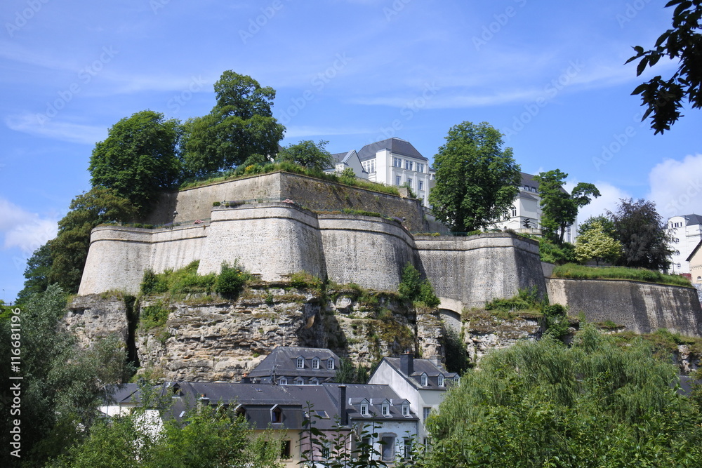 Bastionen des Heilig-Geist Plateau in Luxembourg Bastionen des Heilig-Geist Plateau in Luxembourg