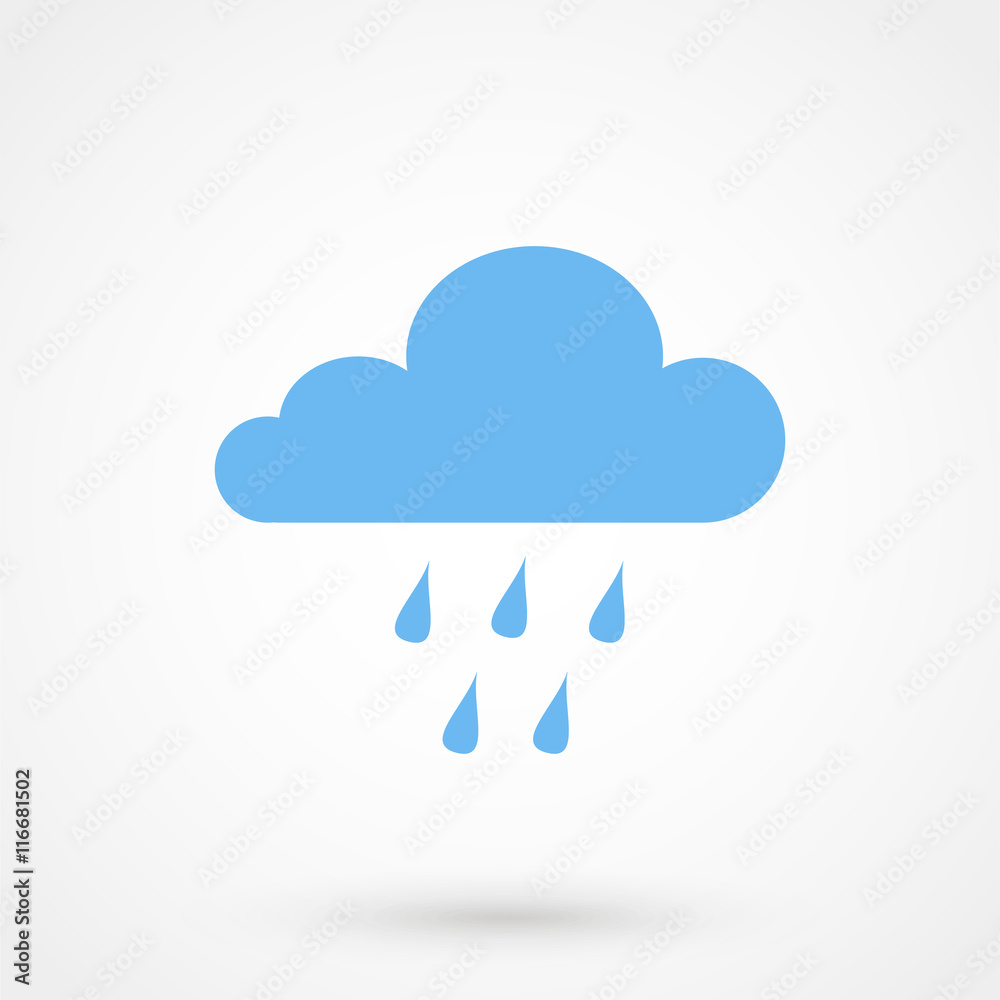 blue cloud rain icon blue cloud rain icon