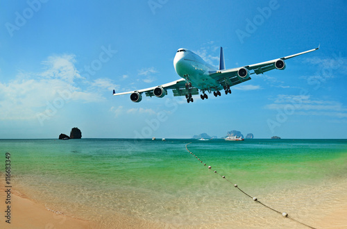 Traveling to tropical countries by airplane