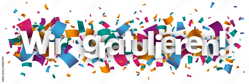 Wir Gratulieren Konfetti Wir Gratulieren Konfetti