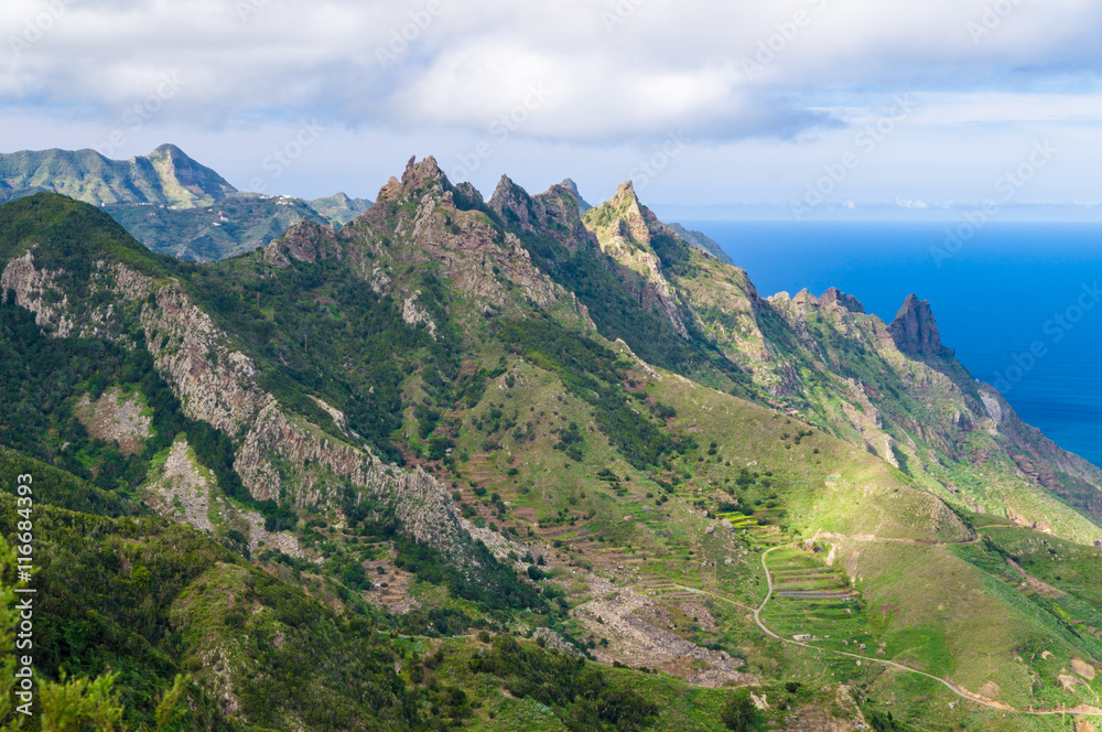 Anaga mountains and valley view, Tenerife