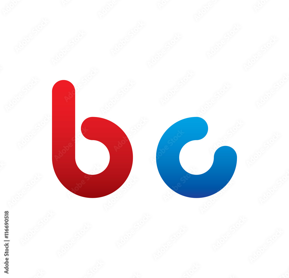 bc logo initial blue and red bc logo initial blue and red