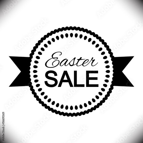 Easter Sale Poster design. Vector Illustration template photo