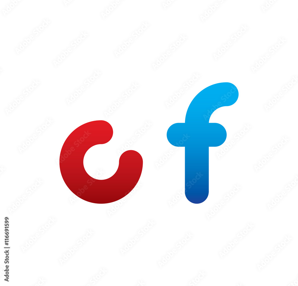 cf logo initial blue and red cf logo initial blue and red