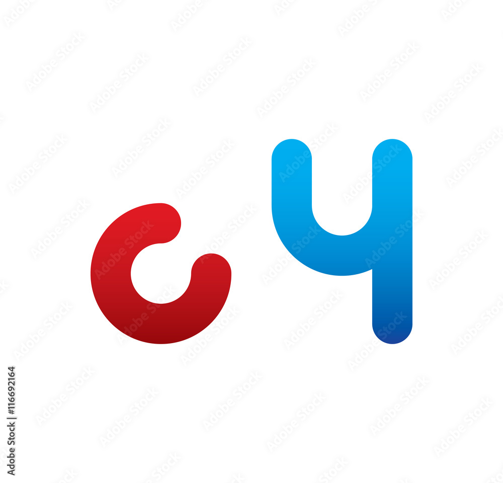 c4 logo initial blue and red c4 logo initial blue and red