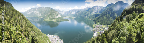 A view on the Hallstat lake from above