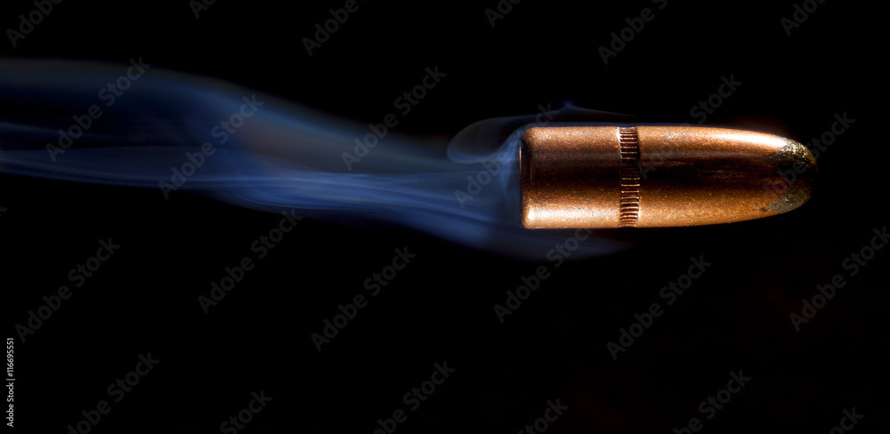 Bullet and smoke Bullet and smoke