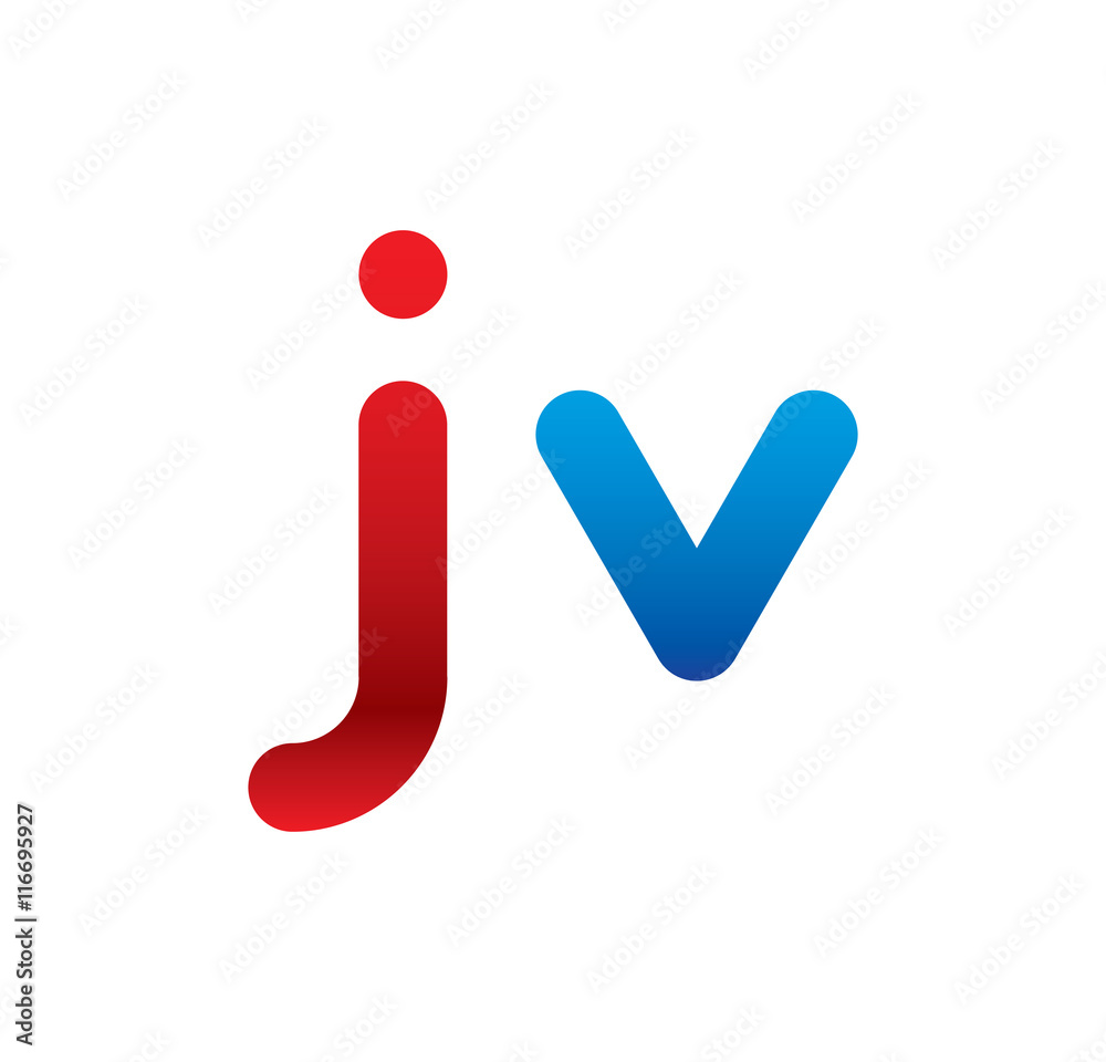 jv logo initial blue and red jv logo initial blue and red