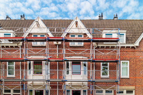 Photography Renovation of Dutch apartment houses in Amsterdam