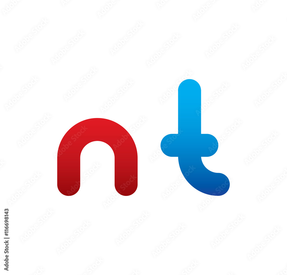 nt logo initial blue and red nt logo initial blue and red