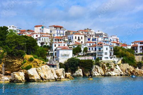 Skyathos, Greece, the white island of smarald in the Ioanian sea