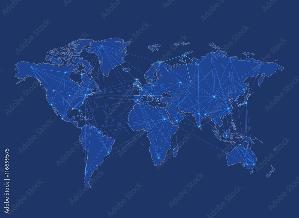 Fototapeta premium Political World Map