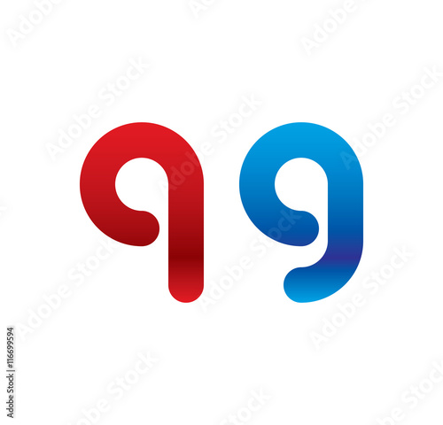 qg logo initial blue and red 