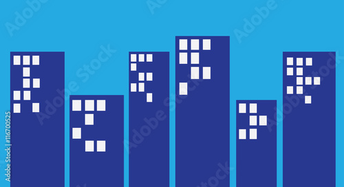 city skyline header or banner