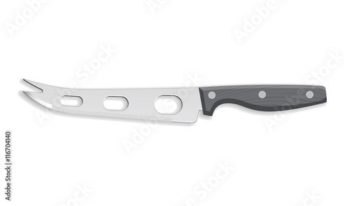Realistic vector cheese knife