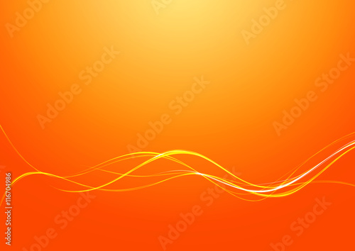 Abstract Lines Orange Background