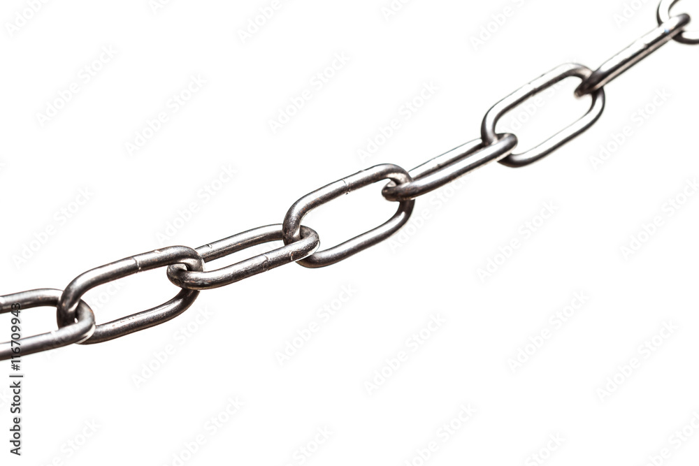 Chains white background