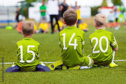 Young players of soccer team