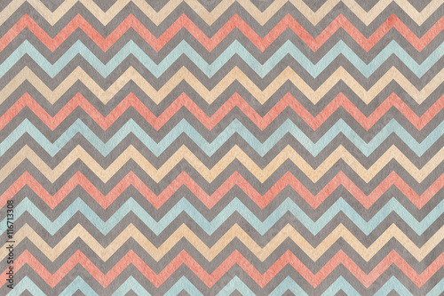Watercolor gray, pink, beige and blue stripes background, chevron. © perekotypole