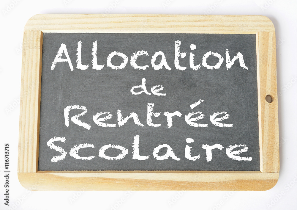 allocation de rentrée scolaire ardoise craie allocation de rentrée scolaire ardoise craie