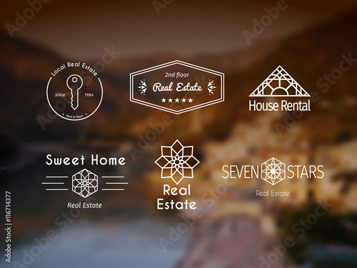 Vector asian logo templates