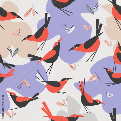 seamless pattern Bird